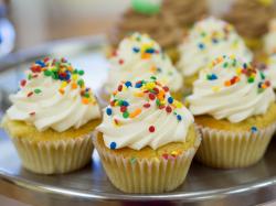 The image for Cupcake Baking Kits**: Available for Curbside Pick-Up