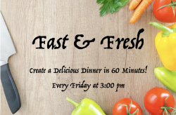The image for FAST & FRESH! Virtual Cooking Class